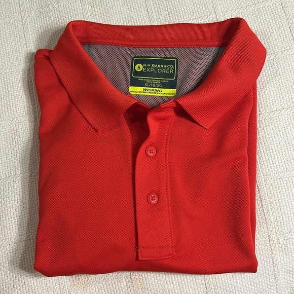 G.H.BASS Red Polo Shirt - Picture 7 of 7